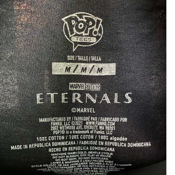 Marvel Eternals Funko Pop Graphic Tee Black Adult Size M - Picture 7 of 9